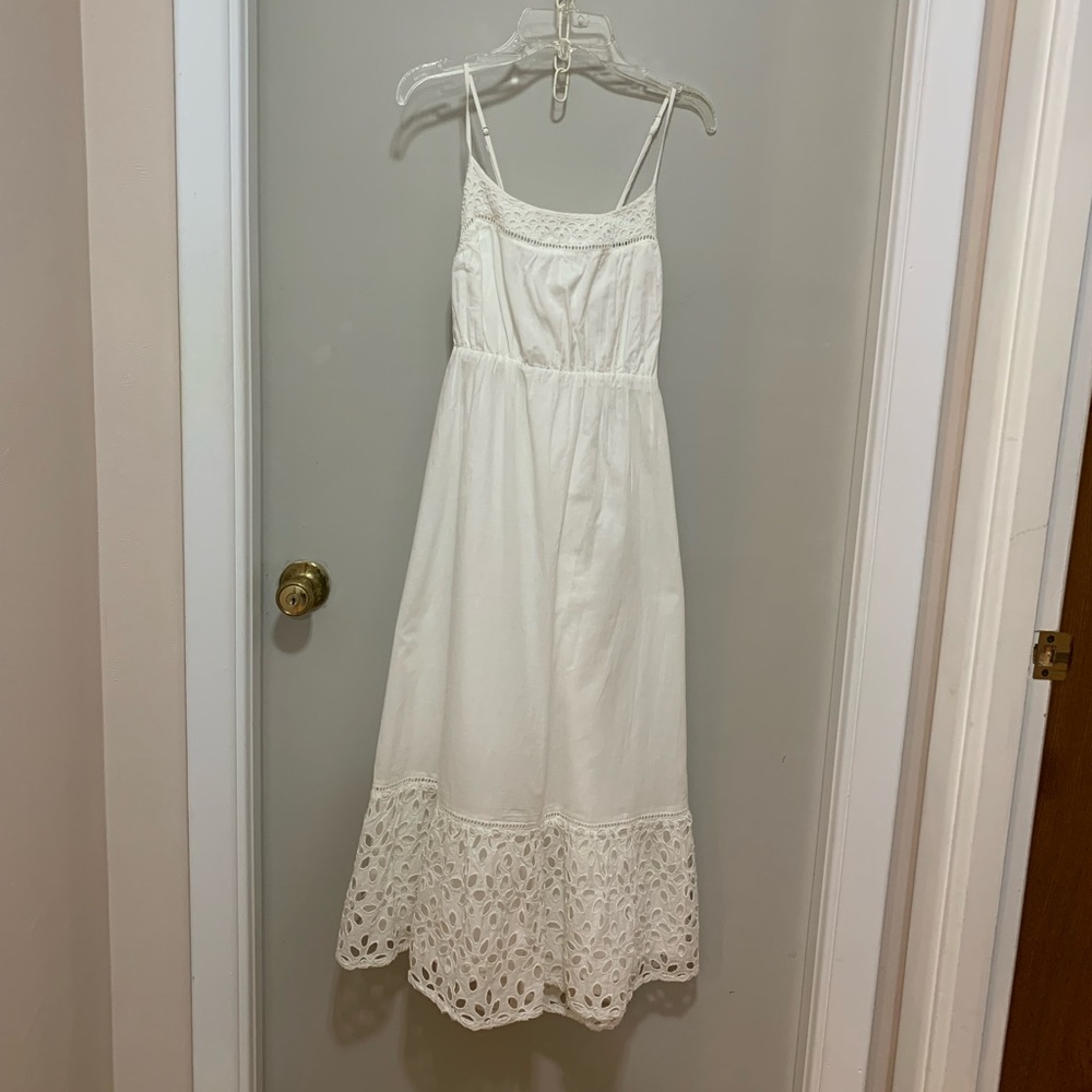 J Crew Midi Embroidered Design dress